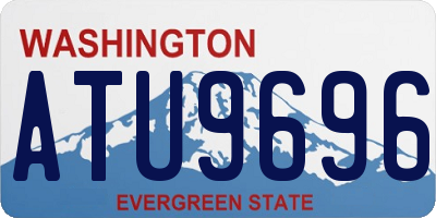 WA license plate ATU9696