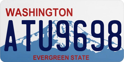 WA license plate ATU9698