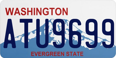 WA license plate ATU9699