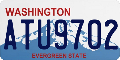 WA license plate ATU9702