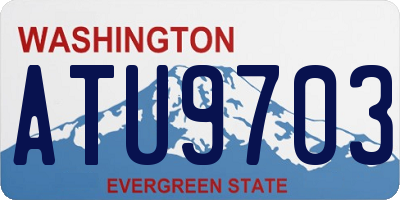 WA license plate ATU9703