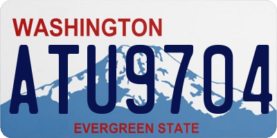 WA license plate ATU9704