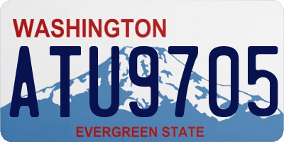 WA license plate ATU9705