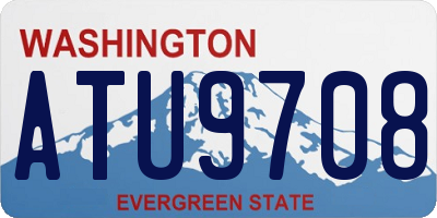WA license plate ATU9708