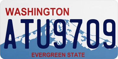 WA license plate ATU9709