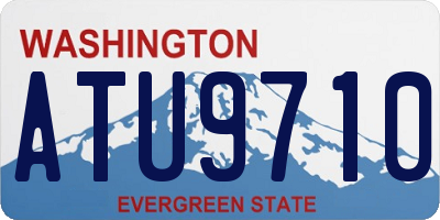 WA license plate ATU9710