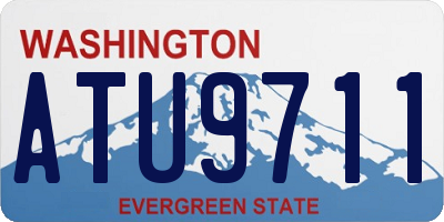 WA license plate ATU9711