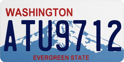 WA license plate ATU9712