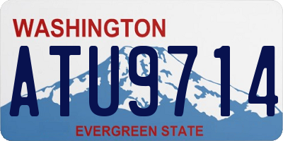 WA license plate ATU9714