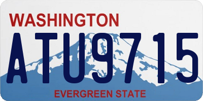 WA license plate ATU9715