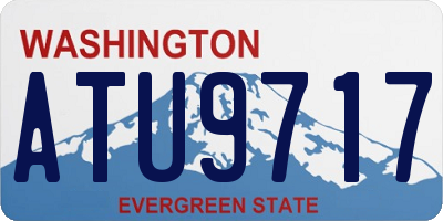 WA license plate ATU9717