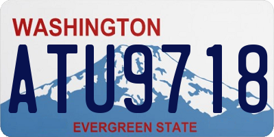 WA license plate ATU9718