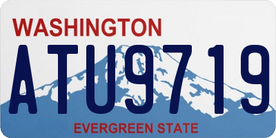 WA license plate ATU9719