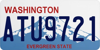 WA license plate ATU9721