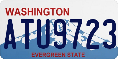 WA license plate ATU9723