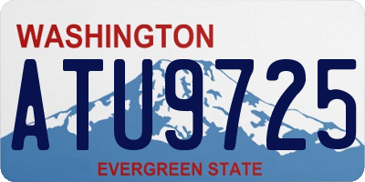 WA license plate ATU9725