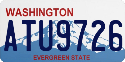 WA license plate ATU9726