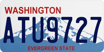 WA license plate ATU9727
