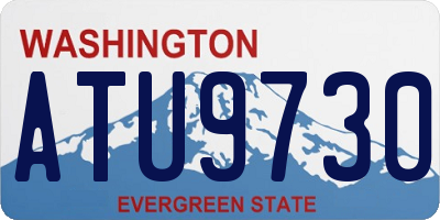 WA license plate ATU9730