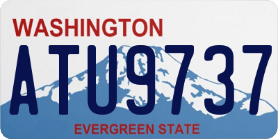 WA license plate ATU9737