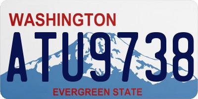 WA license plate ATU9738