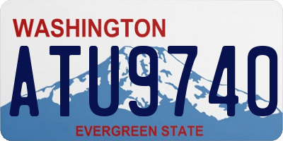 WA license plate ATU9740