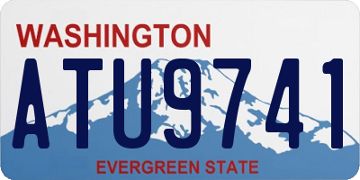 WA license plate ATU9741