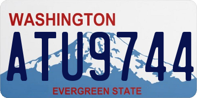 WA license plate ATU9744