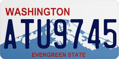 WA license plate ATU9745