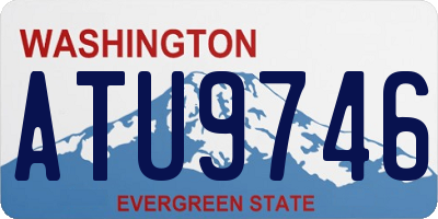 WA license plate ATU9746