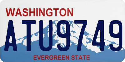 WA license plate ATU9749