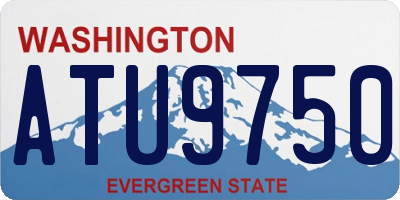 WA license plate ATU9750