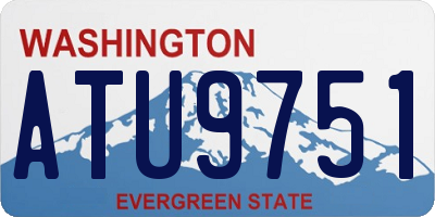 WA license plate ATU9751