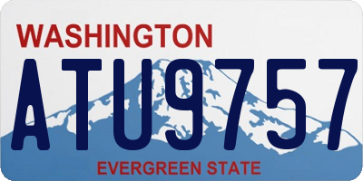 WA license plate ATU9757