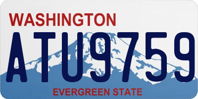 WA license plate ATU9759