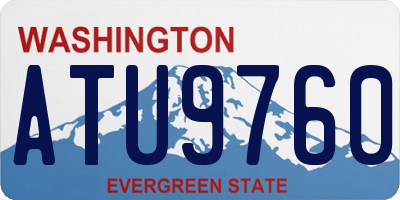 WA license plate ATU9760
