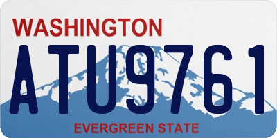 WA license plate ATU9761