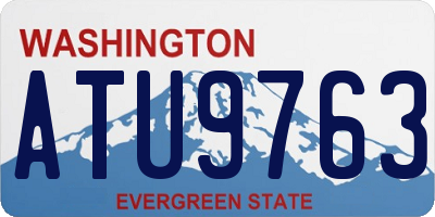 WA license plate ATU9763