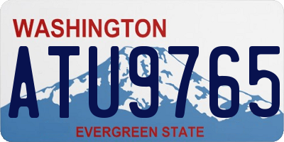 WA license plate ATU9765