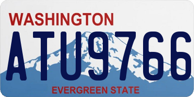WA license plate ATU9766