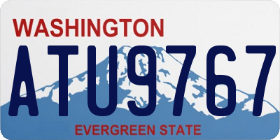 WA license plate ATU9767
