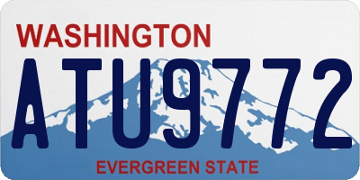 WA license plate ATU9772