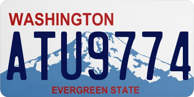 WA license plate ATU9774
