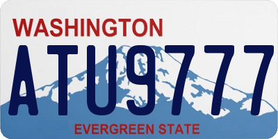 WA license plate ATU9777