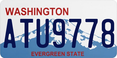 WA license plate ATU9778