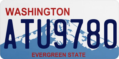 WA license plate ATU9780
