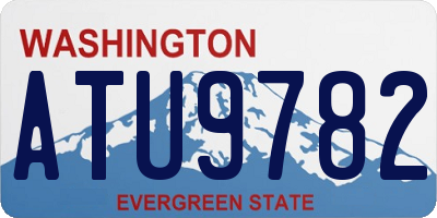 WA license plate ATU9782