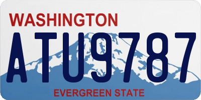 WA license plate ATU9787