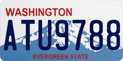 WA license plate ATU9788