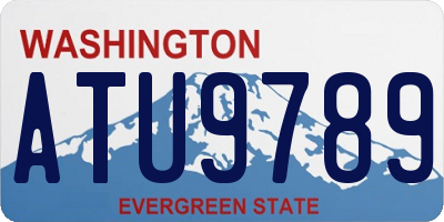 WA license plate ATU9789